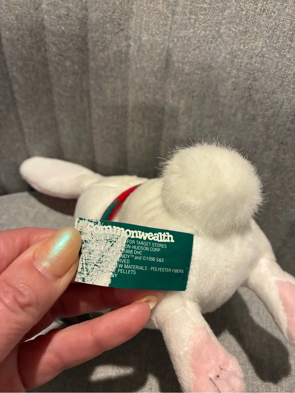 Snowden & Friends White Bunny Plush 1998 NWT - raggedy ann